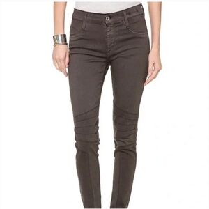 James Jeans Emilia Skinny Jeans Size 27/6 Dorado Gray Biker Moto